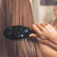 thumbnail image 4 of Space Galaxy Hair Brush with Round-Tip Bristles for Gentle Detangling & Anti-Frizz, 4 of 5