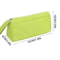 thumbnail image 3 of Lksixu Large Capacity Pencil Case, Solid Color Canvas Pencil Pouch with Zipper & Handle, Simple Stationery Organizer Lightweight & Spacious Pencil Bag, Portable Travel Cosmetic Makeup Bag, 3 of 8