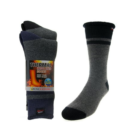 2 Pairs Arctic Extreme Thermal Brushed Boot Socks Warm Insulated Winter Heat (Best Sweat Wicking Socks)
