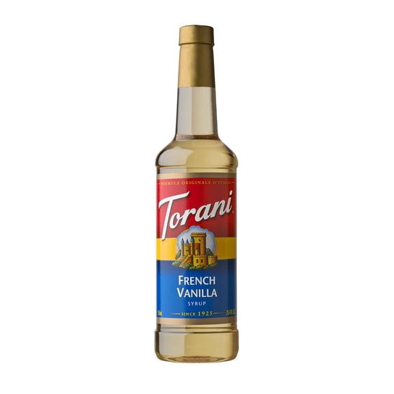 Torani French Vanilla Syrup, Plastic Bottle, Coffee Flavoring Syrup, No Known Allergens, 25.4 fl oz