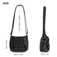 thumbnail image 4 of Spencer Women Crossbody Bag Denim Shoulder Purses Lightweight Handbag Travel Purses Bag for Women, Black, 4 of 11
