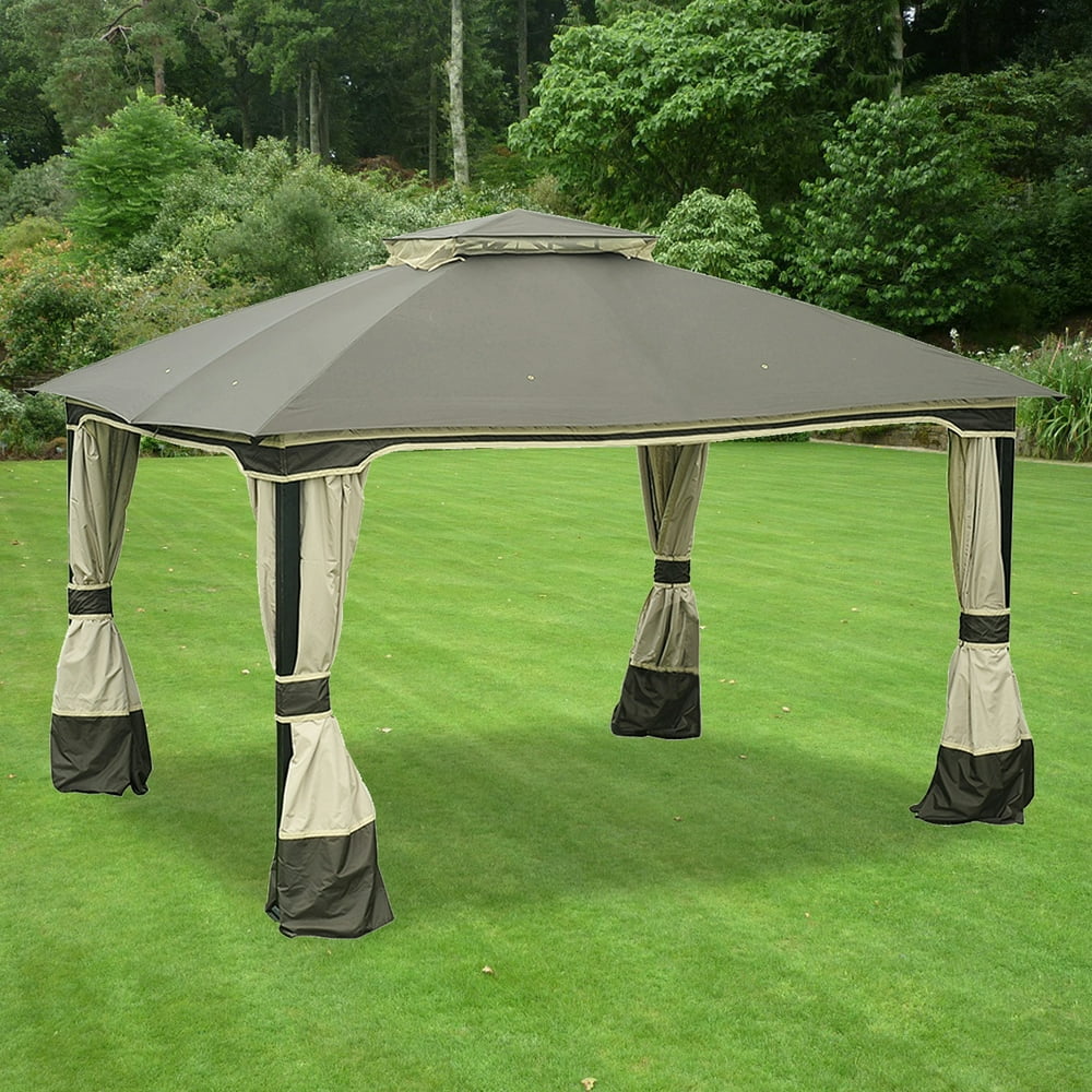 Garden Winds Replacement Canopy Top and Side Mosquito Netting Set for