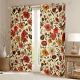 thumbnail image 2 of Homewish Floral Butterflies Curtains Pack of 2 (42x84 Each) for Teens Boys Girls,Chic Flowers Curtains Blackout,Retro Vintage Bedroom Curtains,Ultra Soft Home Decor, 2 of 6