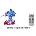 thumbnail image 3 of LPSSTORE Flag Light String Independence Day Decorative String Lights LED Red White Bluestar Light String, 3 of 8