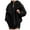 Black, variant on YDFCWXW Women's Fluffy Fur Jacket Long Sleeve Lapel Furry Winter Jackets Shaggy Parka Short Coat Black, S