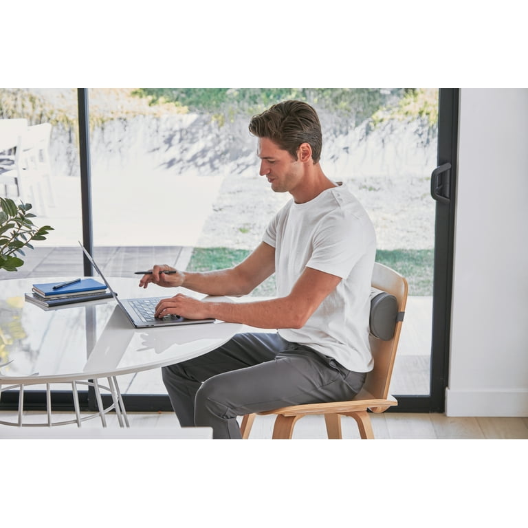 HoMedics Lumbar Pillow With an Ergonomic Design and 3 Heat