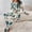 Tropical Botanical, variant on Women's Pajamas Set Milk Silk Long Sleeve Sleepwear Red Christmas Snowflake Lounge Sets 2 Piece