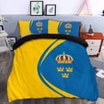 thumbnail image 2 of Bandera de Suecia Escudo de Armas Juego de cama Círculo RLT7, 2 of 5