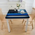 thumbnail image 3 of BANET Fitted Tablecloth for Square Table American Flag Elastic Fitted Table Cover Waterproof Table Cloth for Indoor Outdoor Party Dinner Patio Decor for Table, 3 of 7