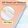 thumbnail image 5 of Deli 5 Subject Spiral Notebook,8.5" x 11" ,College Ruled, 200 Sheets, Hardcover with Dividers & Tabs,2 Pack, 5 of 7
