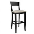 thumbnail image 2 of Beechwood Mountain Beidermier 30" Bar Stool in Black and Ivory, 2 of 2