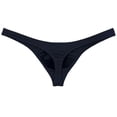 thumbnail image 3 of Botmois 5 PACK Men's T-back Briefs Cheeky Low-rise Bikini Tangas Posing Pouch Thongs Mini Hipster Underwear Ultrathin Lingerie Panties 5VSD X, 3 of 5