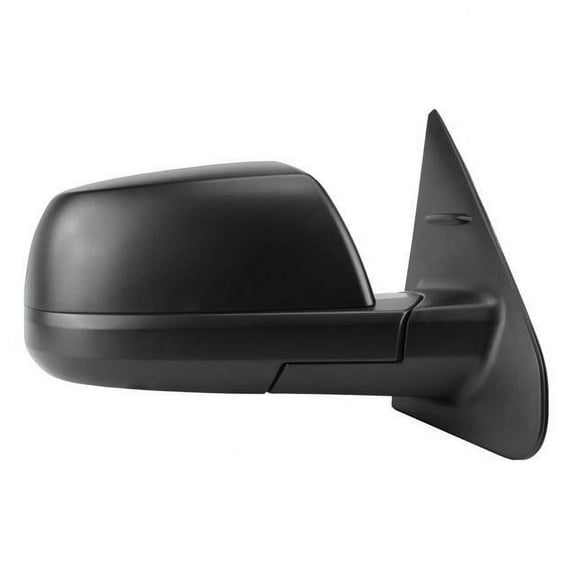 70153T - Fit System Passenger Side Mirror for 14-18 Toyota Tundra SR/ SR5 Model, textured black, w/o lane change assist, foldaway, Heated Power