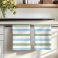thumbnail image 7 of Sage Green Blue Striped Kitchen Towels Set of 1, Farmhouse Sage Green Stripes Absorbent Dish Towels for Kitchen, Microfiber Hand Towel, Quick Drying Tea Towel for Cleaning Decorative Dishcloths, 7 of 7