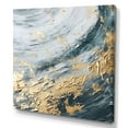 thumbnail image 2 of Designart "Spiral Whispers in Gold and Grey Paint I" Abstract Wall Art - Modern Gold Abstract Spirals Bedroom Canvas Wall Art, 2 of 6