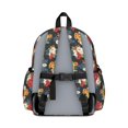 thumbnail image 3 of Pioneer Flower Floral Print Pattern Cute School Backpack with Padded Back and Adjustable Shoulder Straps 13.4"x11"x4.7", 3 of 5