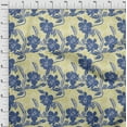 thumbnail image 4 of oneOone Cotton Cambric Blue Fabric Asian Floral Diy Clothing Quilting Fabric Print Fabric By Yard 42 Inch Wide, 4 of 4