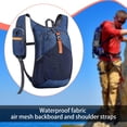 thumbnail image 3 of Mochila de senderismo plegable, versátil, ligera y ergonómica, ideal para viajes, montañismo, ciclismo y actividades al libre. Azul, 3 of 8