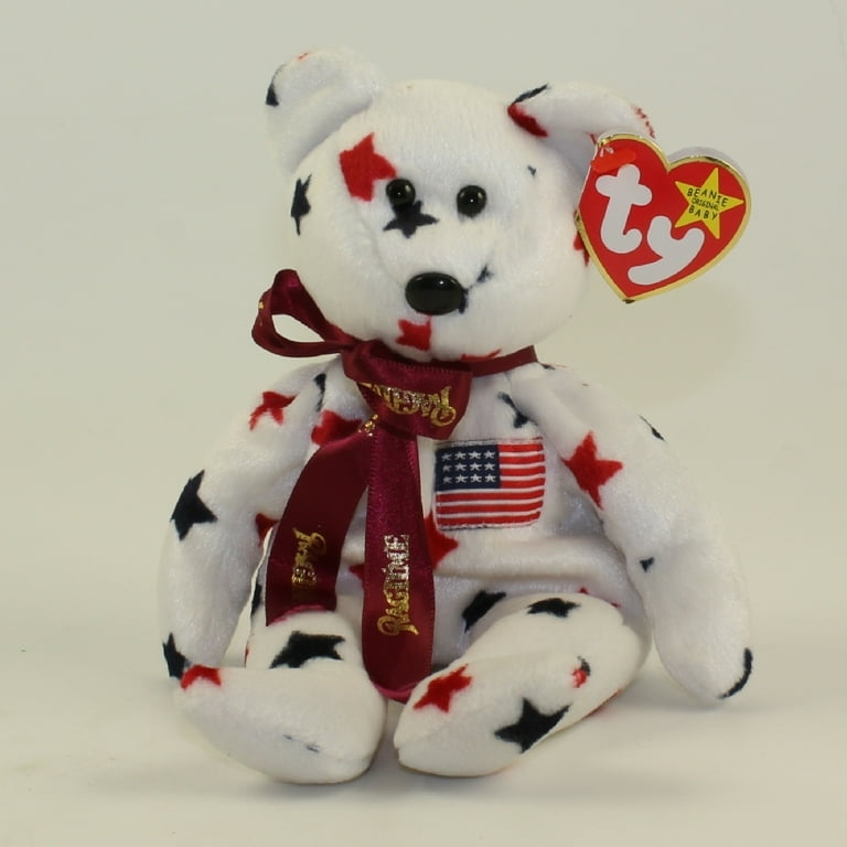 TY Beanie Baby GLORY the Bear Ragtime Musical Version MAROON