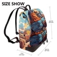 thumbnail image 2 of Balery Colorful Travel Luggage Gear Mochila de Cuero para Mujeres, Gran Capacidad, Bolsa de Viaje Multifuncional, Mochila de Cuero y Bolsa de Hombro para Mujeres, 2 of 4