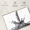 thumbnail image 6 of Elephant Stock Liquid Silver Splash Wall Art - Horizontal Canvas Wall Art - Living Room Wall Decor - Abstract Canvas - Silver And White Decor - 48" x 32", 6 of 8