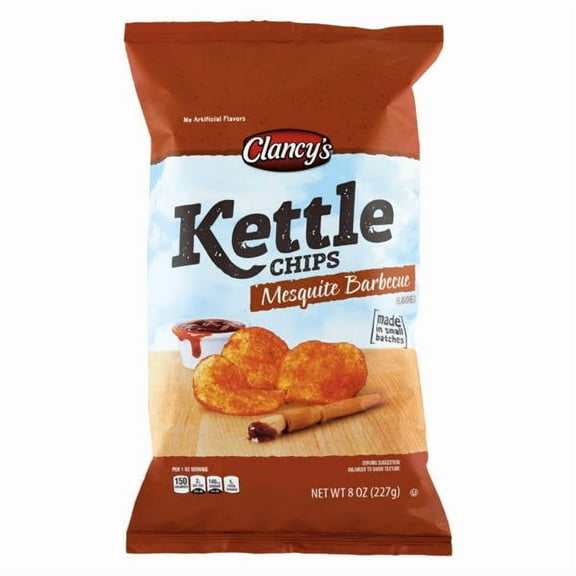 Clancy's Mesquite Barbecue Kettle Chips, 8 oz