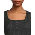 thumbnail image 4 of Self Esteem Juniors Square Neck Henley Top, 4 of 5