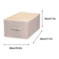 thumbnail image 3 of Under $10 Storage Bins, Hwkond Wardrobe Clothes Storage Box Clothes Organizing Box Fabric Household Pants Storage Box Artifact Drawer Folding, 3 of 5