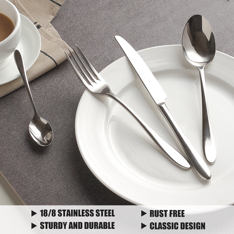 AMBLER 49-Piece Silverware Set with Drawer Organizer photo 6