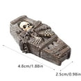 thumbnail image 3 of Miniature Halloween Tombstones Set - 1 Inch Spooky Graveyard Accessories with Skulls & Crosses for Terrariums, Haunted Villages & DIY Crafts, 3 of 8