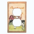 thumbnail image 2 of Metal Light Switch Plate Cover Cute Countryside Cow Animal Farm ANM003, 2 of 13