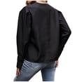 thumbnail image 4 of Puntoco New Women's One Button Slim Business Solid Short Blazer Traje Chaqueta Traje Liquidación Puntoco Puntoco-1217, 4 of 7