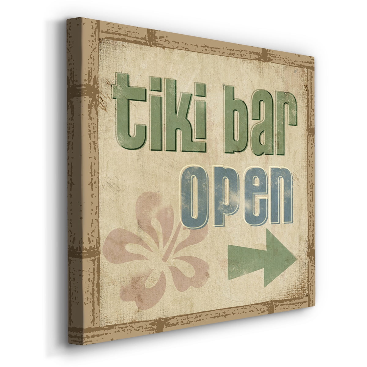 Wexford Home Beach Sign VI-Premium Gallery Wrapped Canvas, 10" x 10" - Ready to Hang