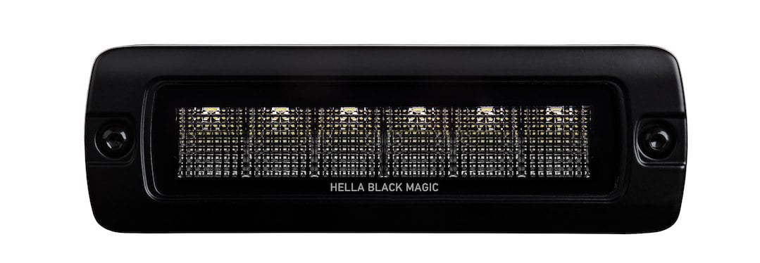 Hella 6 LED Minibar Waterproof Flood Light, Black