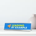 thumbnail image 2 of Leading by Example, Silver Frame Desk Sign (2x8), 2 of 3