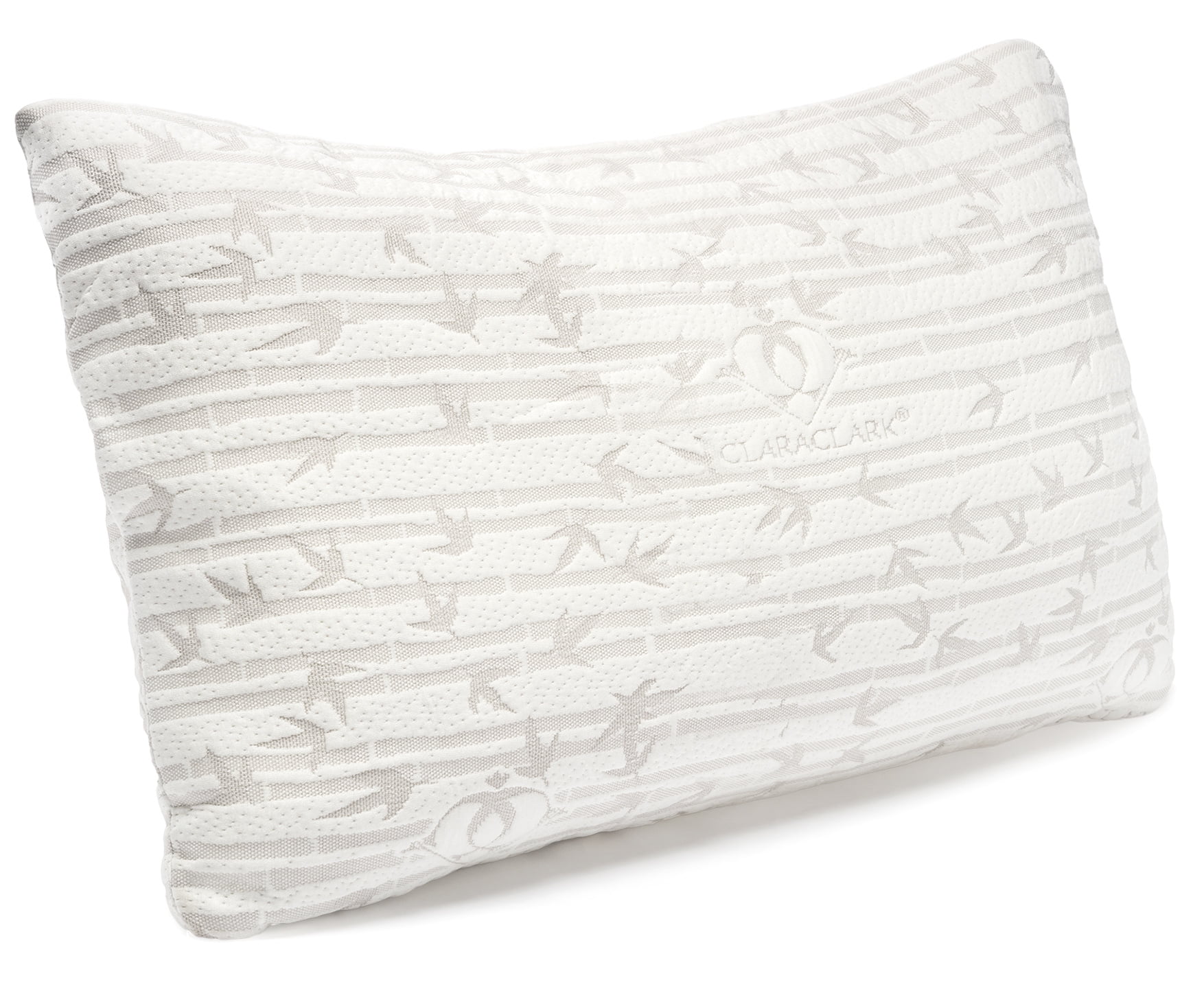 Clara Clark Bamboo Foam Pillow Premium Shredded Hypoallergenic Memory