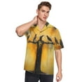 thumbnail image 5 of Crows Birds Men's Hawaiian Wrinkle Free Button Down Short Sleeve Shirt Casual Shirts Beach Shirts, 5 of 8