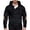 Black*, variant on Men's Loose Fit Hoodie Henley Snap Neck Elbow Patch Detail Adjustable Drawstring Long Sleeve Outerwear Black