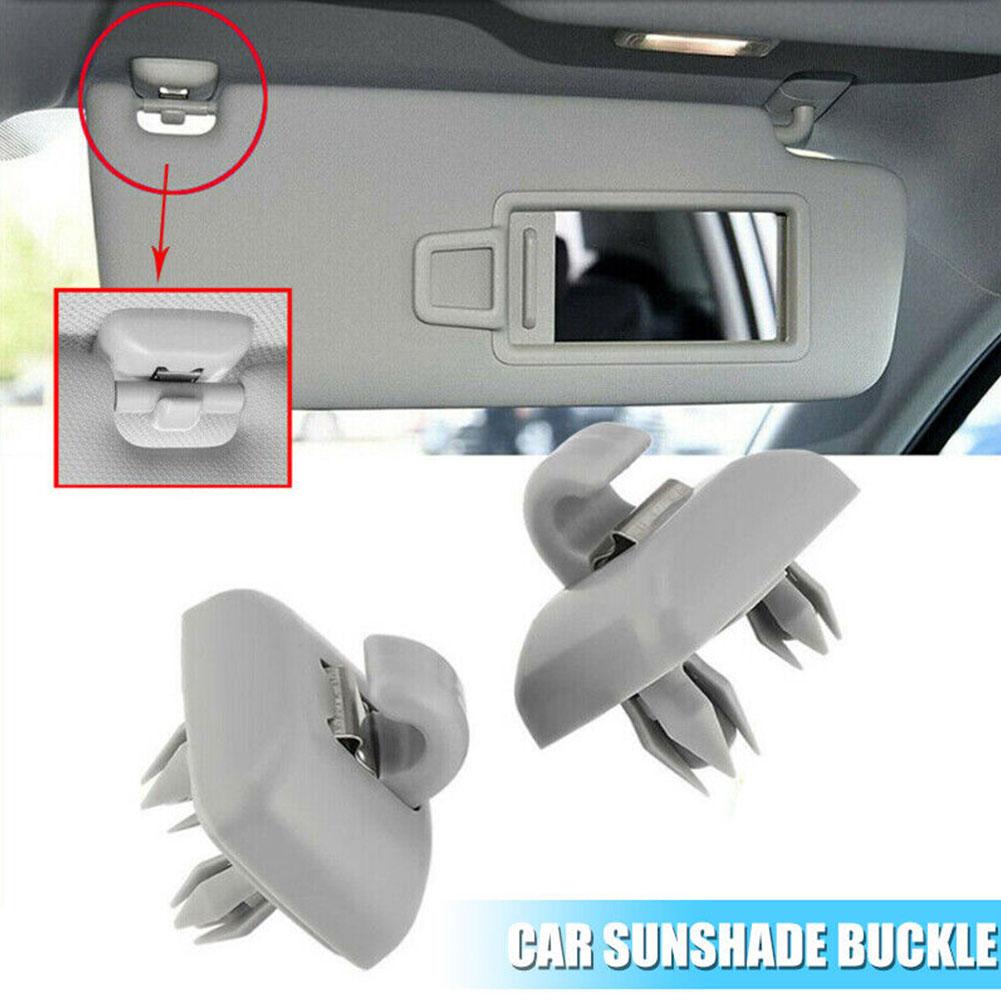 2x Beige Sun Visor Clips / Hooks For Audi A1 A3 A4 A5 Q3 Q5 TT - 8W0857562A (Opulux Refurbished)
