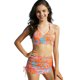 thumbnail image 1 of Conjunto de Pantalones Cortos para Bebés Niños Estilo de Falda de Impresión de Verano Batik Traje de Baño de Tres Piezas Niñas Empalme Desgaste de Playa con Sombrero Niño Pequeño, 1 of 6
