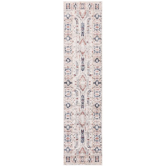 SAFAVIEH Luna Damion Oriental Runner Rug, Beige/Blue Rust, 2'2" x 9'
