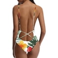 thumbnail image 3 of sovlvnd on Clearance Women Fashionable Bikini Print Strappy Back Set Swimsuits Plus Size Comfortable Lightweight Bathing Suits Tankinis Swimwear, 3 of 3