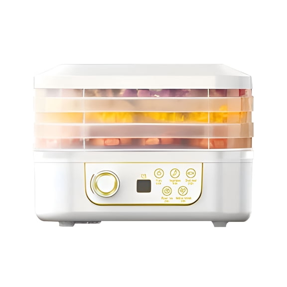 HIBIBUD White Food Freeze Dryer Machine,Dryer Machine for Candy and Snacks,Food Dehydrator Machine with Digital Adjustable Timer and Temperature Control,for Beef Fruits Meat Vegetables