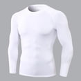 thumbnail image 2 of Gunia Mens Workout Gym Shirts Men Tight Fitting Fitness Sports Training Long Sleeved T Shirt Tees For Running Athletic Sport Tops Men'S T Shirts White L, 2 of 4