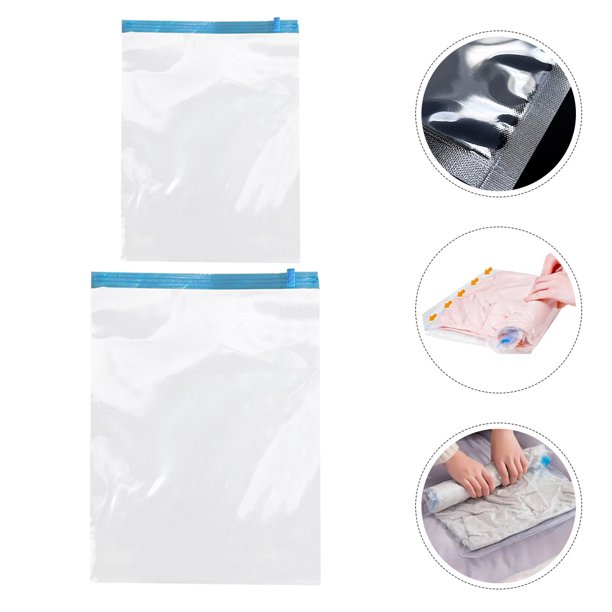 IFANLANDOR 12Ud Bolsas Reutilizables De Compresión Para Ropa Con Transparente Para Maletas