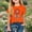 Orange, variant on FamilyThread Girls Short Sleeve T Shirts Kids Summer Tops Crewneck Tees Fashion Graphic Crewneck Tops Casual Tees For 2-12Y