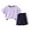 Purple, variant on Jamsmile Toddler Boys Outfit Sets Children Soft Short Sleeve T Shirts Tops   Shorts Casual Two Piece Summer Kids Boys Outfits Sets