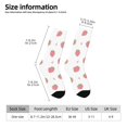 thumbnail image 5 of Yiaed Hand Drawn Strawberry Print Great elasticity Crew Socks Sports socks for Men and Women, 5 of 5