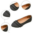 thumbnail image 7 of Denim Ballet Flat Shoes for Women Trendy Fringe Round Toe Nonslip Comfy Soft Sole Walking Shoes Casual Dressy Wedding Shoes Black Size 6, 7 of 7