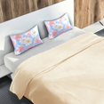 thumbnail image 5 of Yayeee Pillowcase Standard Size Set of 2 Satin Wrinkle Resistant Pillow Case, Pink Daisy, 5 of 8